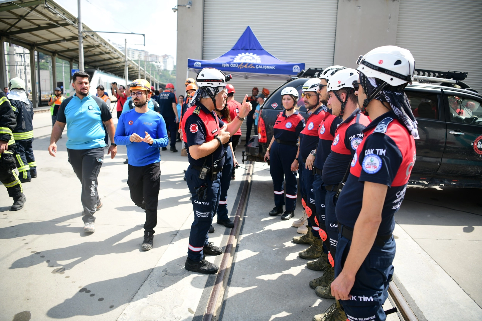 &Ccedil;AK-TİM&rsquo;den başarılı tren kazası tatbikatı