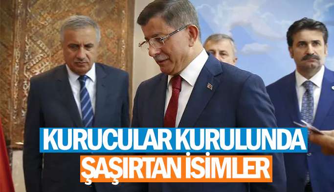 Ahmet Davutoğlu&rsquo;nun kurucular kurulu basına sızdı.
