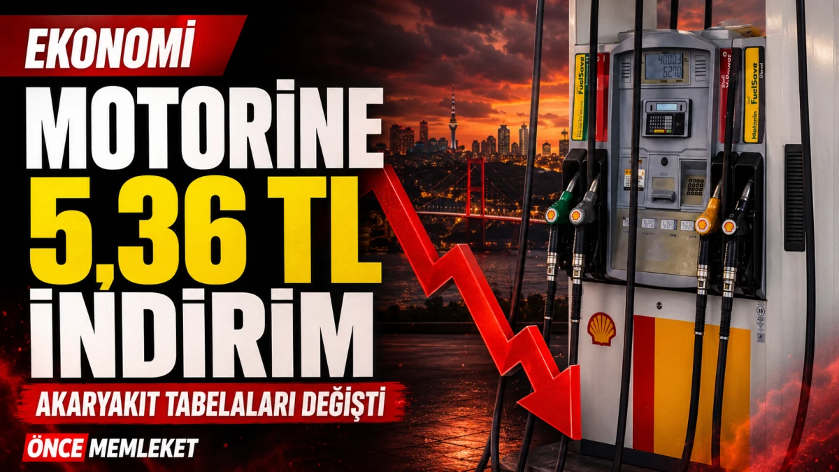 Akaryakıt tabelaları gece yarısı değişti: Motorine 5,36 TL indirim