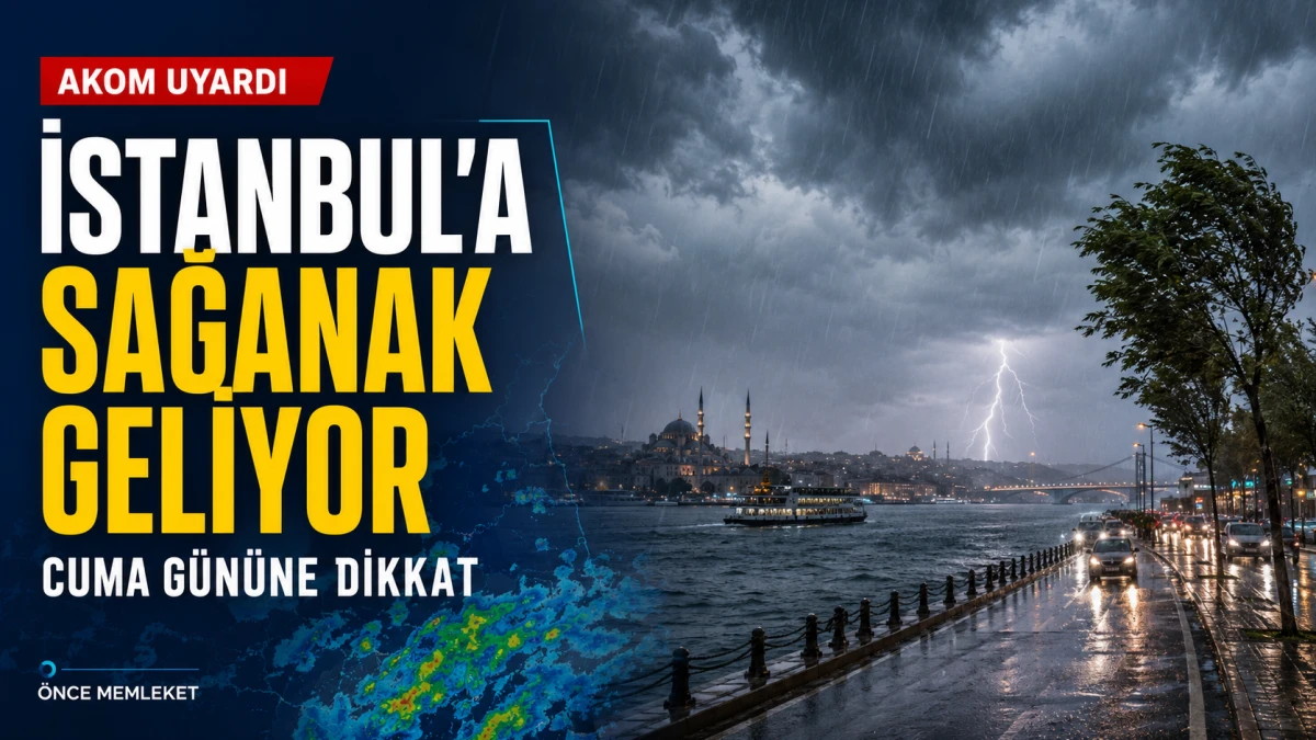 AKOM tarih verdi: İstanbul&rsquo;a g&ouml;k g&uuml;r&uuml;lt&uuml;l&uuml; sağanak geliyor