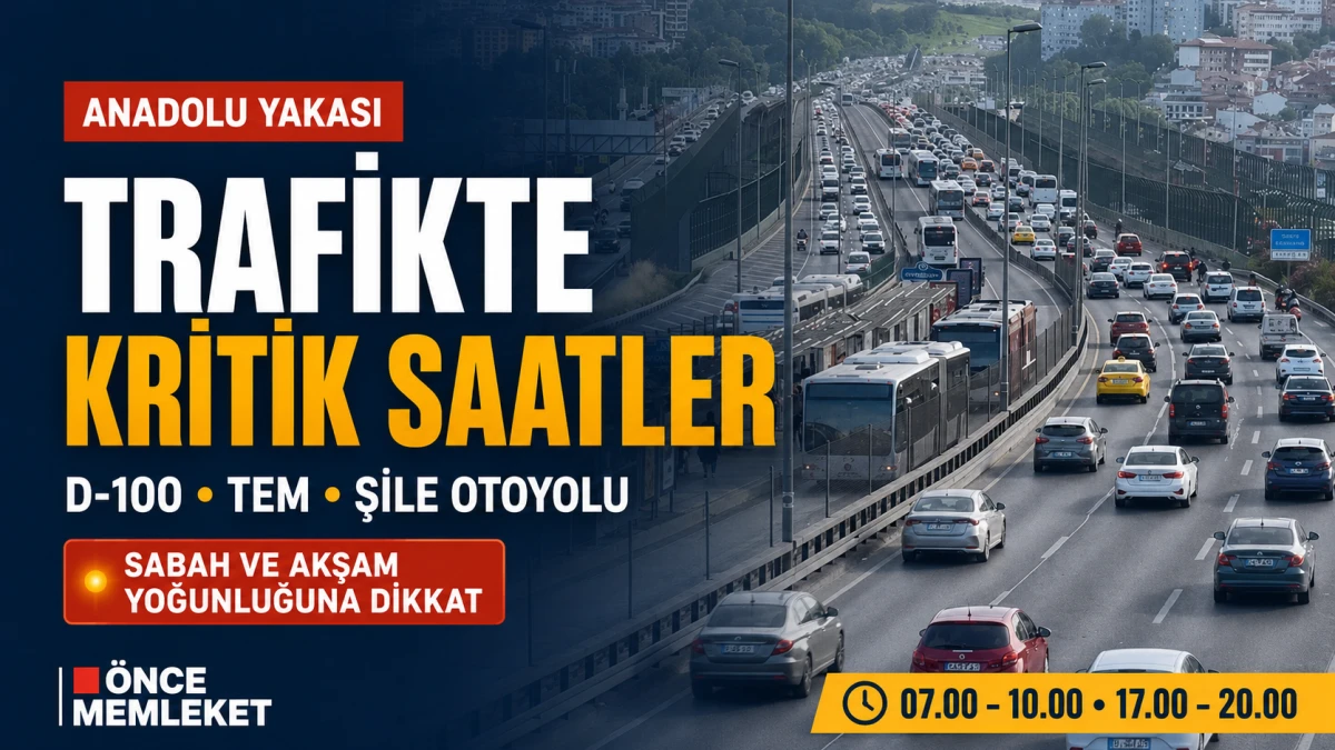 Anadolu Yakası trafiğinde kritik noktalar: D-100, TEM ve Şile Otoyolu&rsquo;na dikkat