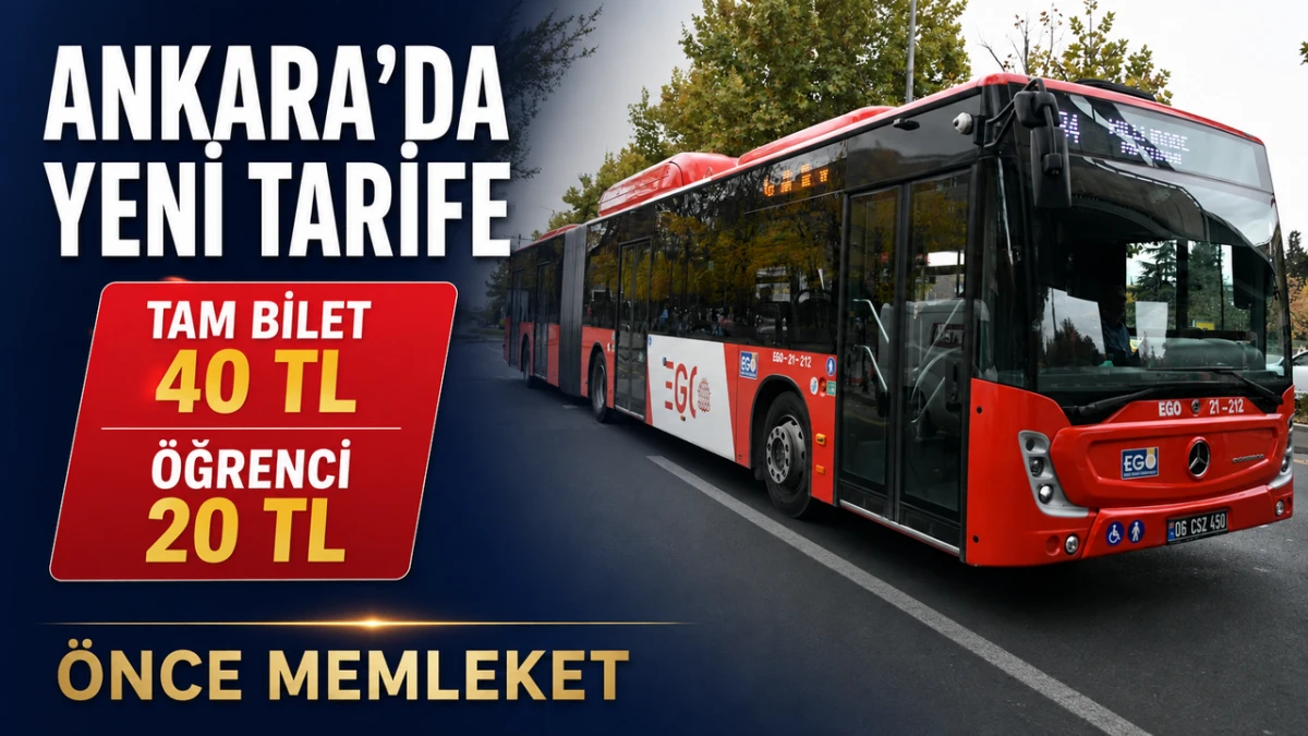 Ankara&rsquo;da ulaşım zammı bug&uuml;n başladı: Tam bilet 40 liraya &ccedil;ıktı