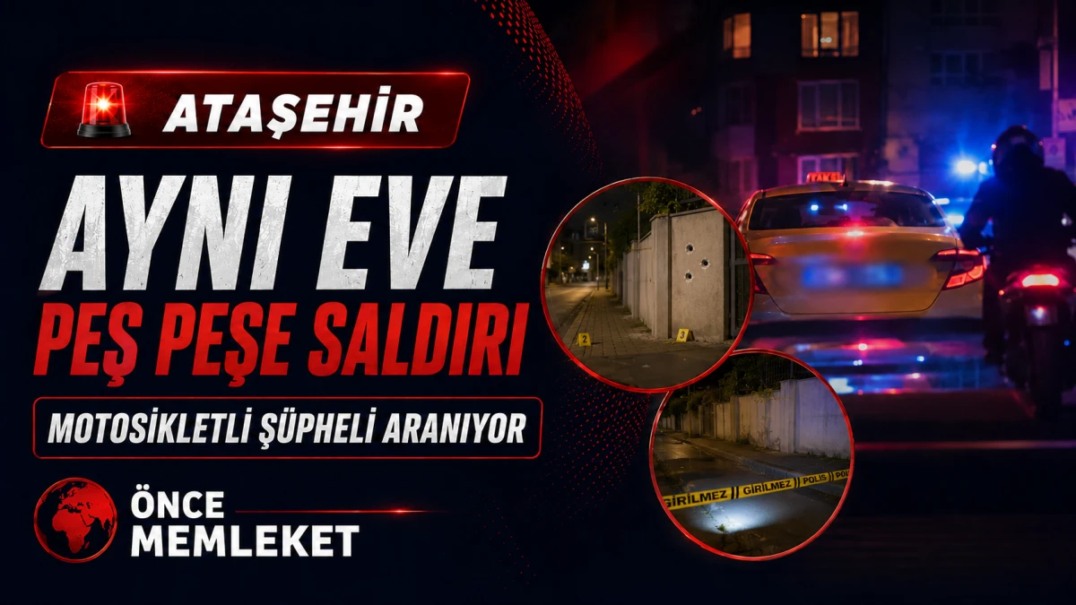 Ataşehir&rsquo;de aynı ev yeniden kurşunlandı: Motosikletli ş&uuml;pheli aranıyor
