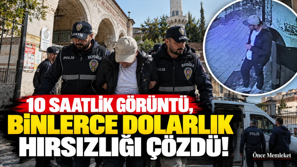 Beyoğlu'nda camide d&ouml;viz hırsızlığı: Polis 620 dakikalık kamera kaydıyla ş&uuml;pheliye ulaştı