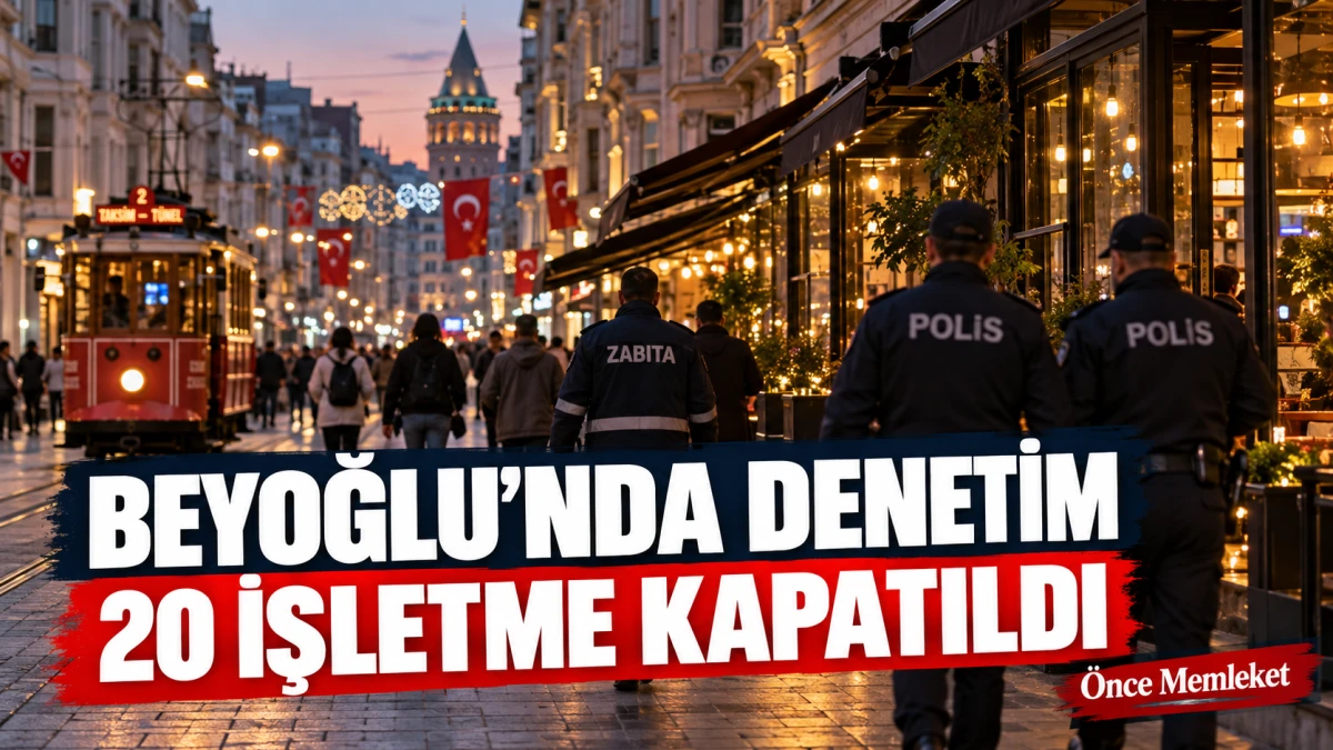 Beyoğlu&rsquo;nda denetimler: 20 işletme kapatıldı, 11 aranan kişi yakalandı