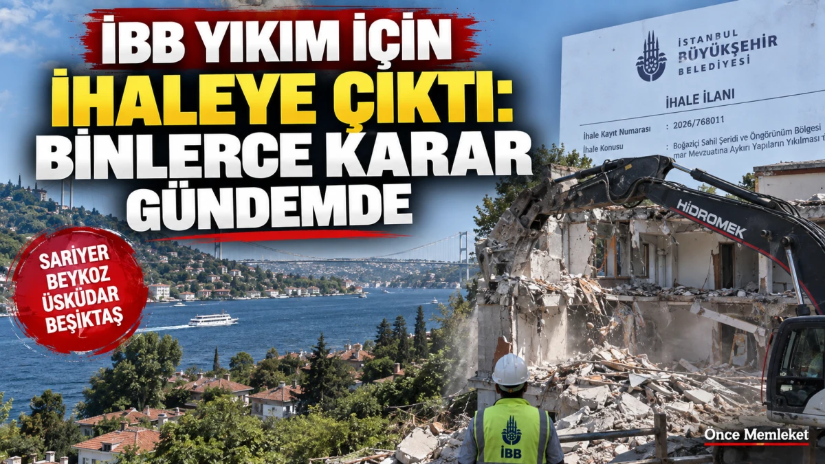 Boğazi&ccedil;i'nde b&uuml;y&uuml;k yıkım ihalesi: D&ouml;rt il&ccedil;edeki binlerce karar dosyada