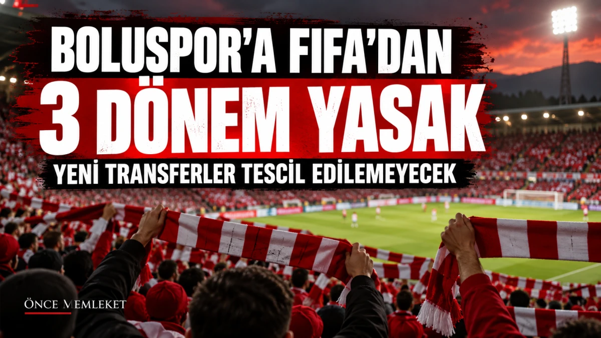 Boluspor&rsquo;a FIFA&rsquo;dan 3 d&ouml;nemlik transfer tescil yasağı