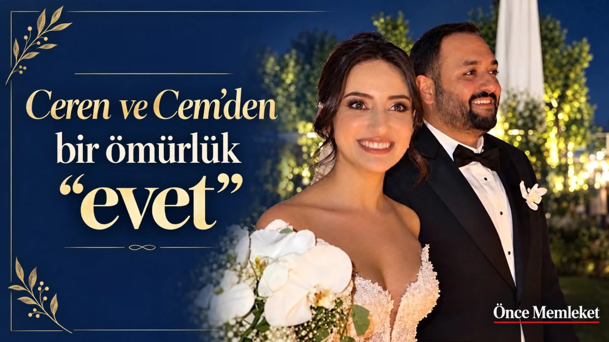 Cem Kalender ve Ceren &Ouml;zt&uuml;rk&rsquo;&uuml;n mutlu g&uuml;n&uuml;