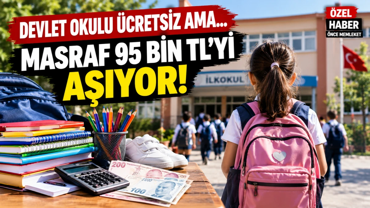 Devlet okulu &uuml;cretsiz ama servisi 93 bin TL'yi aştı!