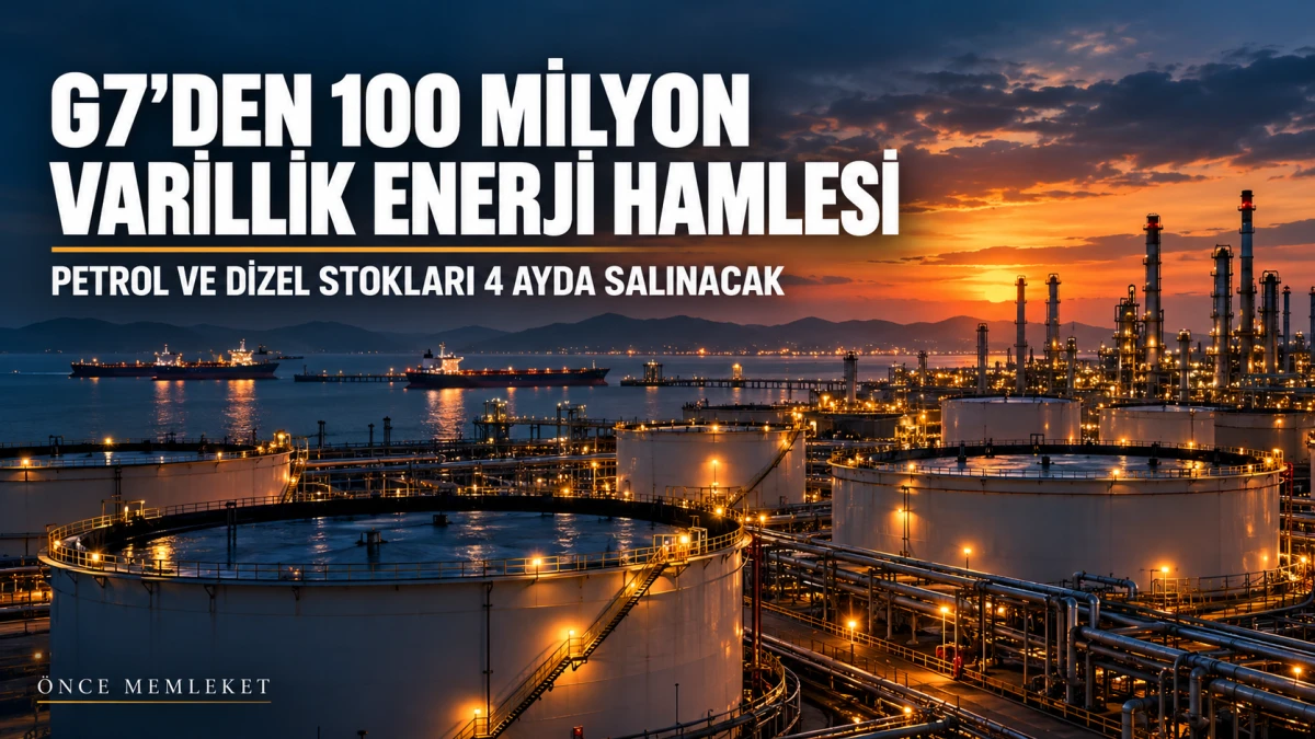 G7&rsquo;den enerji piyasaları i&ccedil;in 100 milyon varillik stok kararı