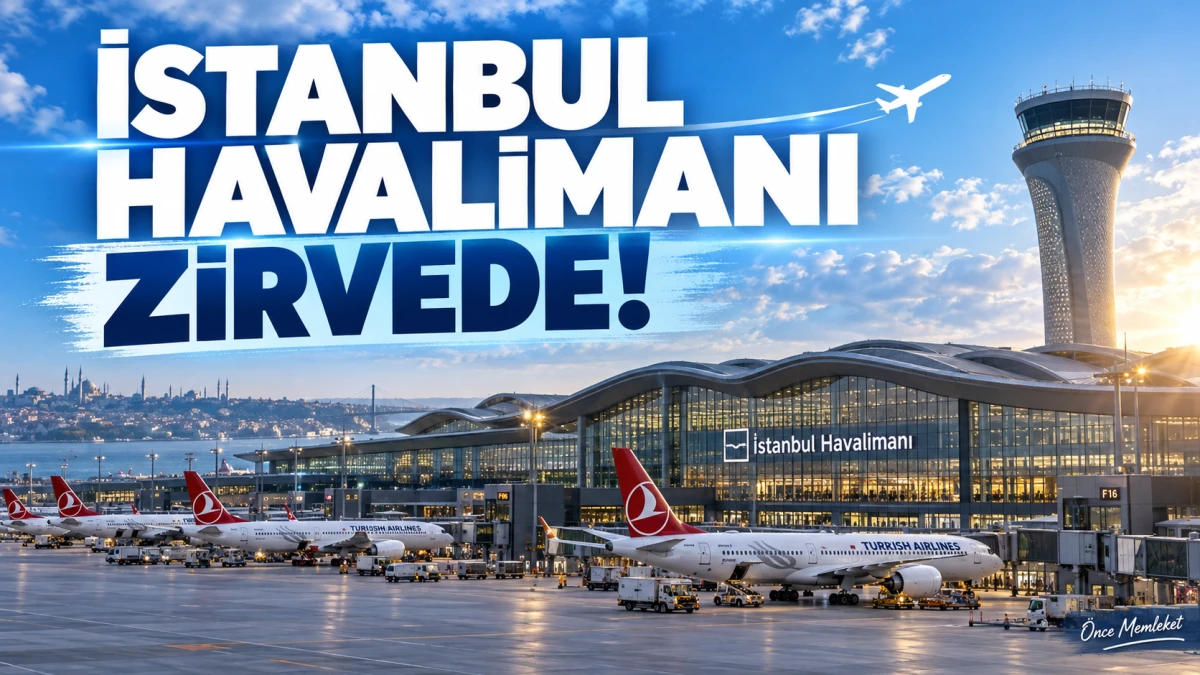İstanbul Havalimanı d&uuml;nyada birinci oldu: Londra Heathrow'u geride bıraktı!
