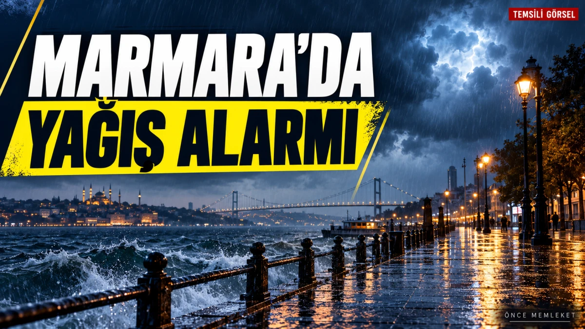 İstanbul ve Marmara i&ccedil;in kuvvetli yağış uyarısı: Anadolu Yakası&rsquo;na dikkat