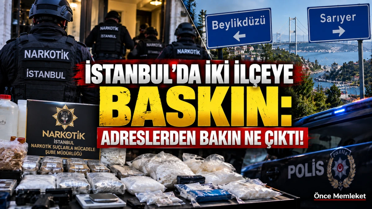 İstanbul'da iki il&ccedil;eye narkotik operasyonu: Adreslerden kilolarca uyuşturucu &ccedil;ıktı