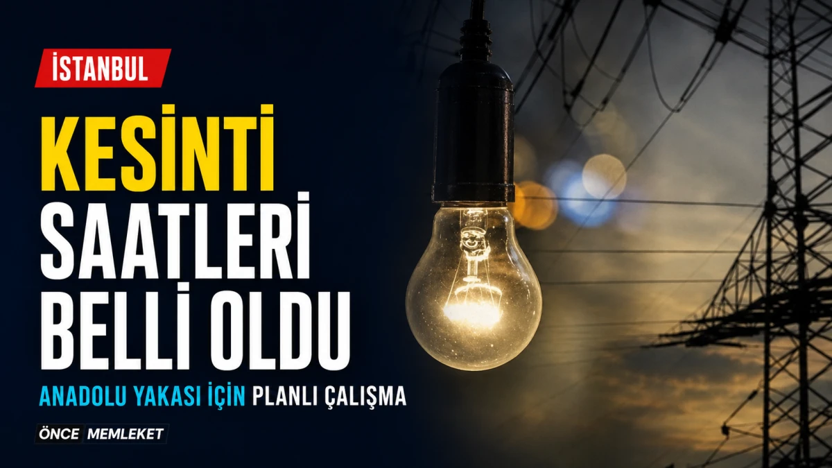 İstanbul&rsquo;da kesinti programı a&ccedil;ıklandı: &Uuml;mraniye ve Kadık&ouml;y de listede