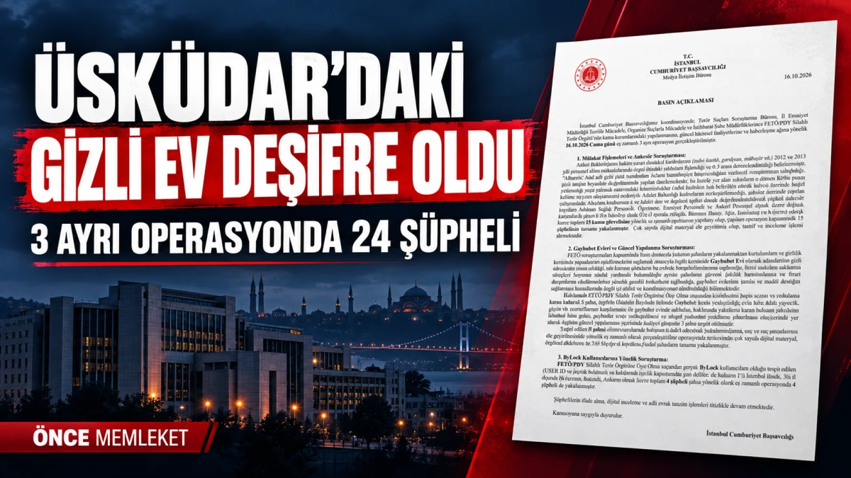 İstanbul&rsquo;da &uuml;&ccedil; ayrı FET&Ouml; soruşturmasında 24 ş&uuml;pheli yakalandı