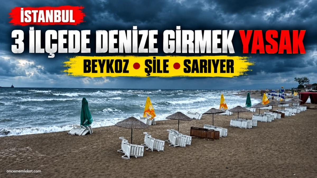 İstanbul&rsquo;da &uuml;&ccedil; il&ccedil;eye deniz yasağı: İki g&uuml;n s&uuml;recek