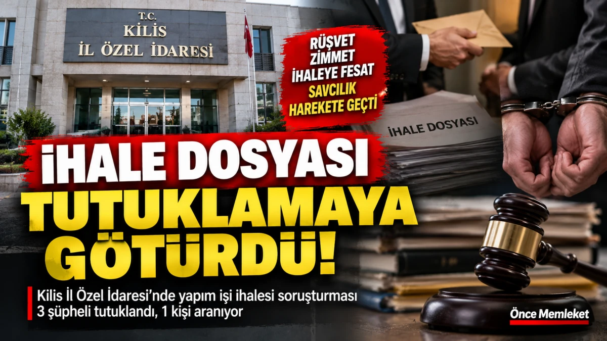 Kamu ihalesi soruşturmasında 3 tutuklama: Dosyada r&uuml;şvet ve zimmet iddiaları