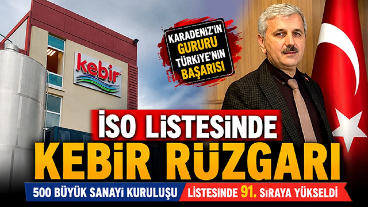 Kebir'den Sanayide B&uuml;y&uuml;k Sı&ccedil;rama! İSO İkinci 500 Listesinde 95 Basamak Birden Y&uuml;kseldi.