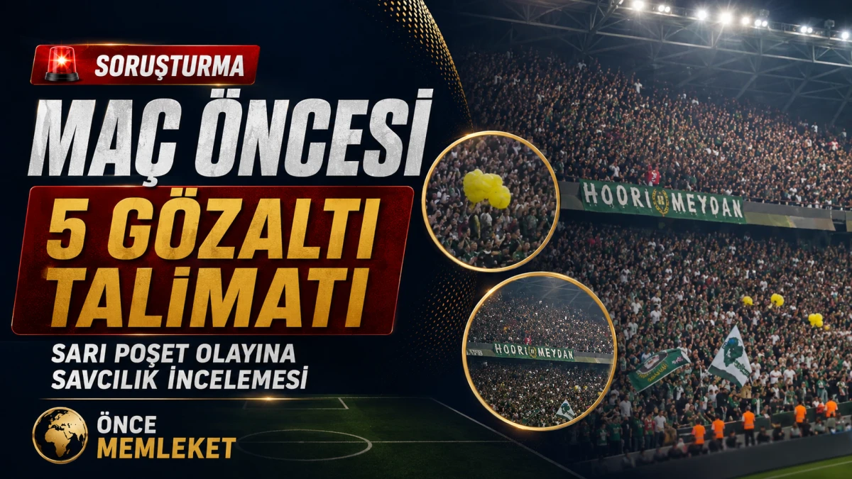 Kocaelispor-Amedspor ma&ccedil;ı &ouml;ncesindeki &ldquo;sarı poşet&rdquo; olayına soruşturma: 5 g&ouml;zaltı talimatı
