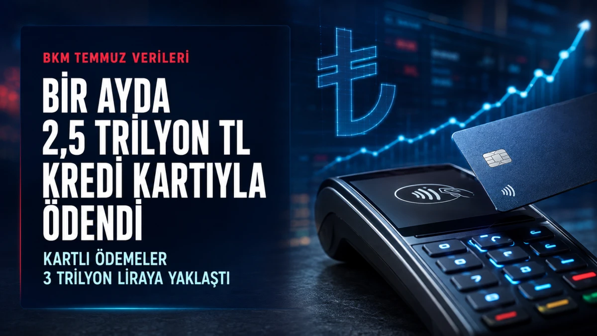 Kredi kartıyla &ouml;demede dev hacim: Bir ayda 2,5 trilyon lira