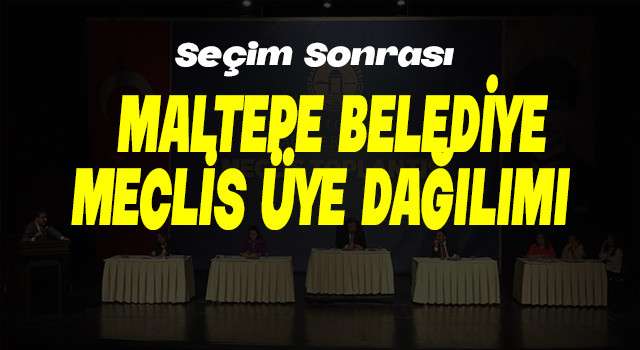 Maltepe Belediye  Meclis dağılımı belli oldu.