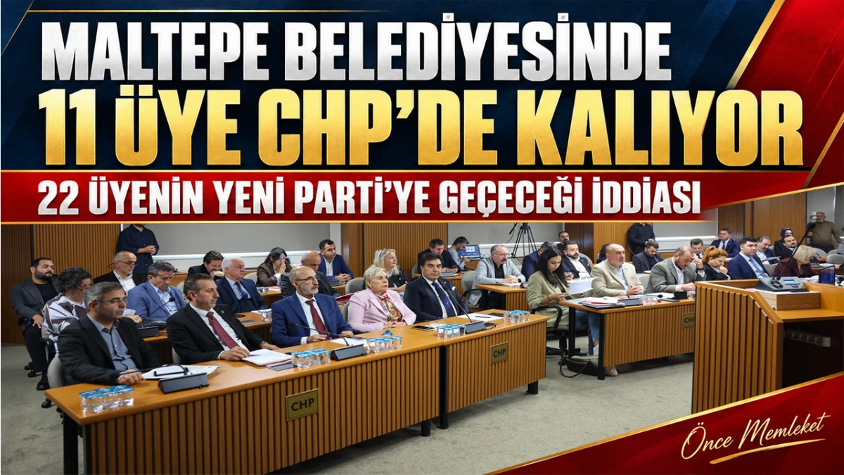Maltepe&rsquo;de 22 Meclis &Uuml;yesi Yeni Parti'ye Ge&ccedil;iyor: CHP&rsquo;de Kalan 11 İsim Belli Oldu
