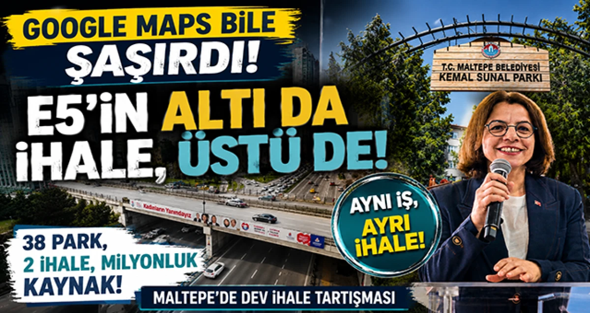 Maltepe'de 38 Parklık Dev İhale Hamlesi! Aynı G&uuml;n İki Ayrı Dosya, Aynı M&uuml;d&uuml;rl&uuml;k, Aynı İş...