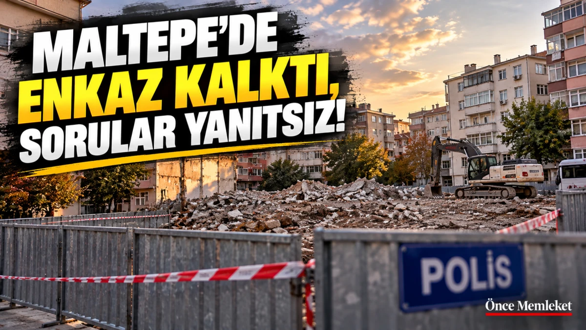 Maltepe'de beş can alan binanın enkazı kaldırıldı: Facianın yaşandığı alan kapatıldı