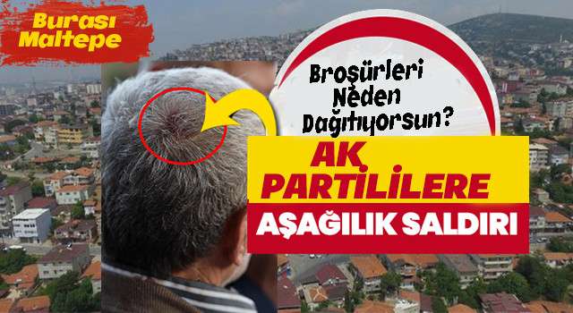 Maltepe’de broşür dağıtan AK Partililere saldırı