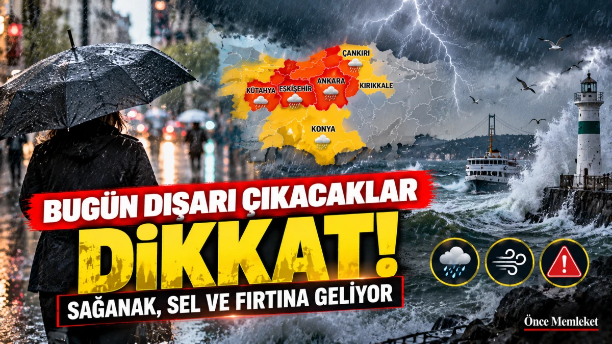 Meteoroloji saat verdi: 6 ilde kuvvetli yağış, denizde fırtına bekleniyor