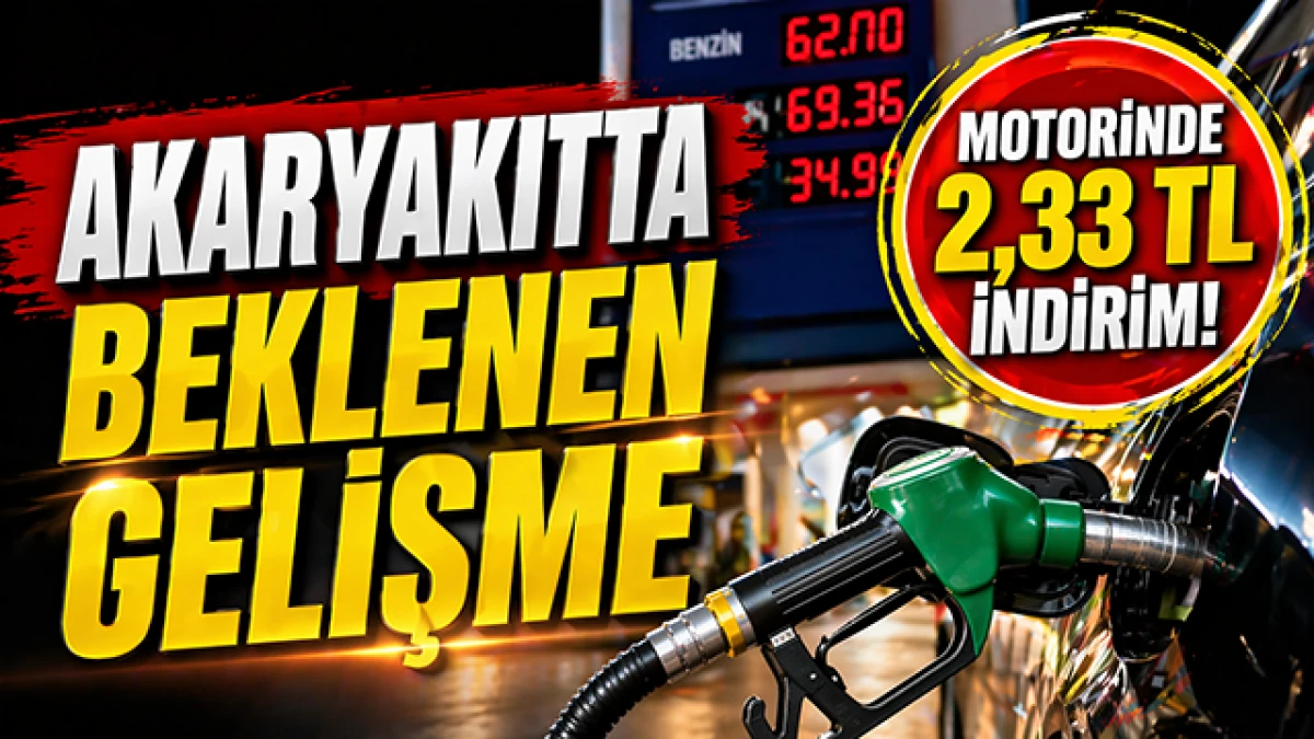 Motorine 2,33 TL İndirim! Pompa Fiyatları G&uuml;ncellendi