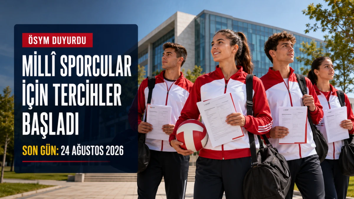 &Ouml;SYM duyurdu: Mill&icirc; sporcular i&ccedil;in &uuml;niversite tercihleri başladı