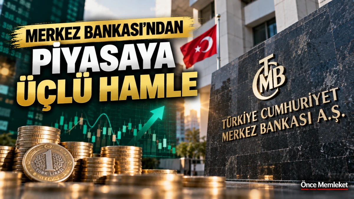 Piyasalardaki hareketlilik sonrası Merkez Bankası'ndan &uuml;&ccedil; yeni TL adımı