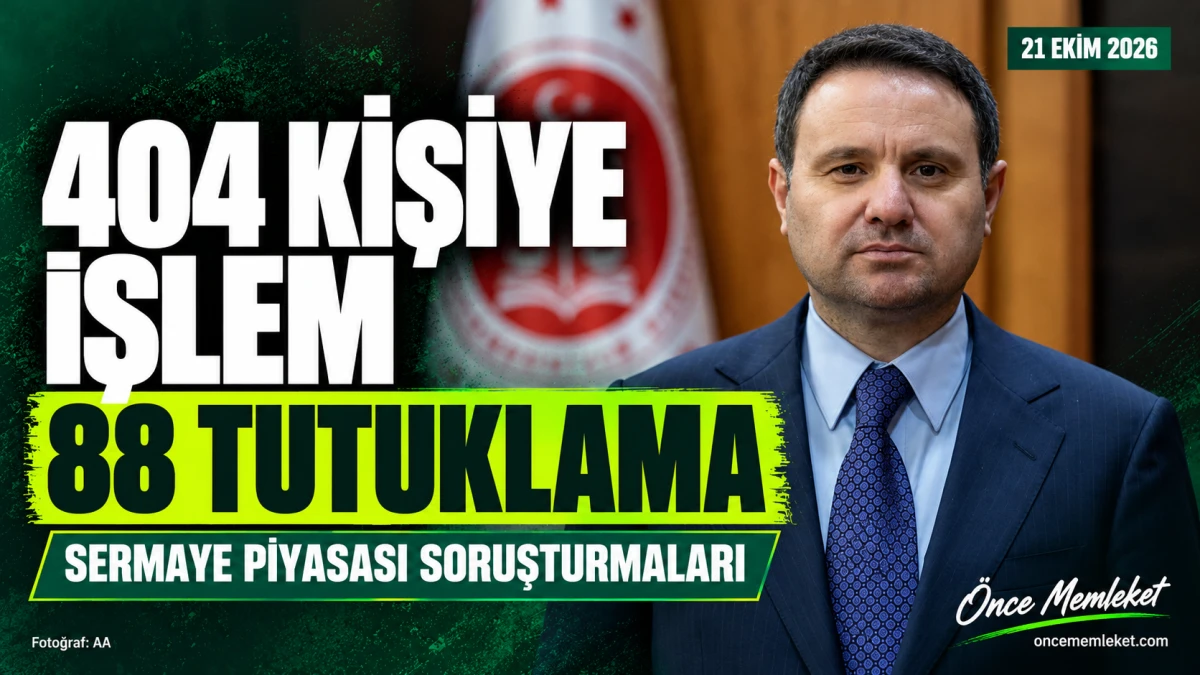 Sermaye Piyasası Soruşturmalarında 404 Kişiye İşlem: 88 Ş&uuml;pheli Tutuklandı