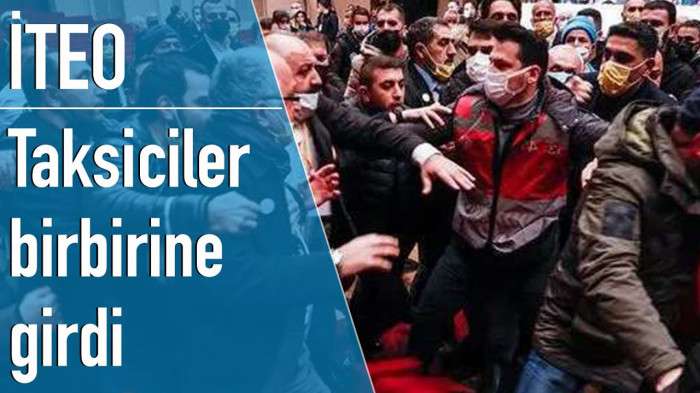 Taksiciler birbirine girdi! İTEO Olağan Genel Kurulu'nda arbede
