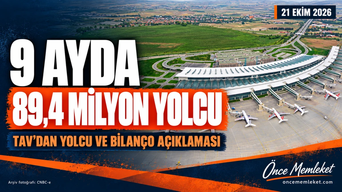TAV Havalimanları Dokuz Ayda 89,4 Milyon Yolcuya Hizmet Verdi