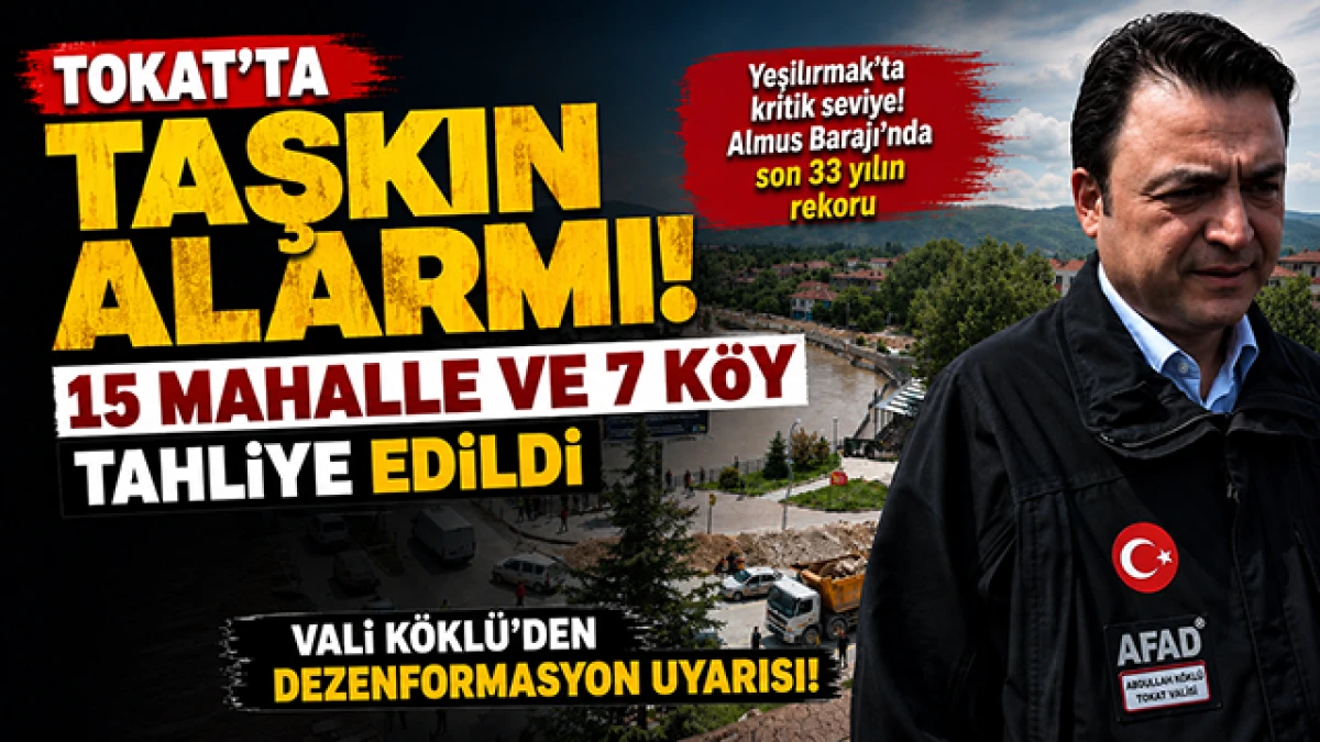 Almus Barajı 33 Yılın Zirvesinde! Tokat&rsquo;ta Alarm Durumu