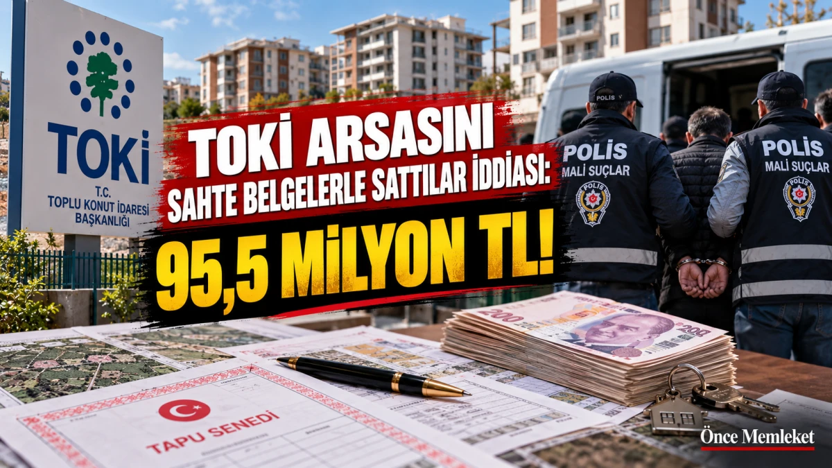 TOKİ arsasını 20 kişiye sattıkları iddiası: 95,5 milyon liralık dosyada 7 tutuklama