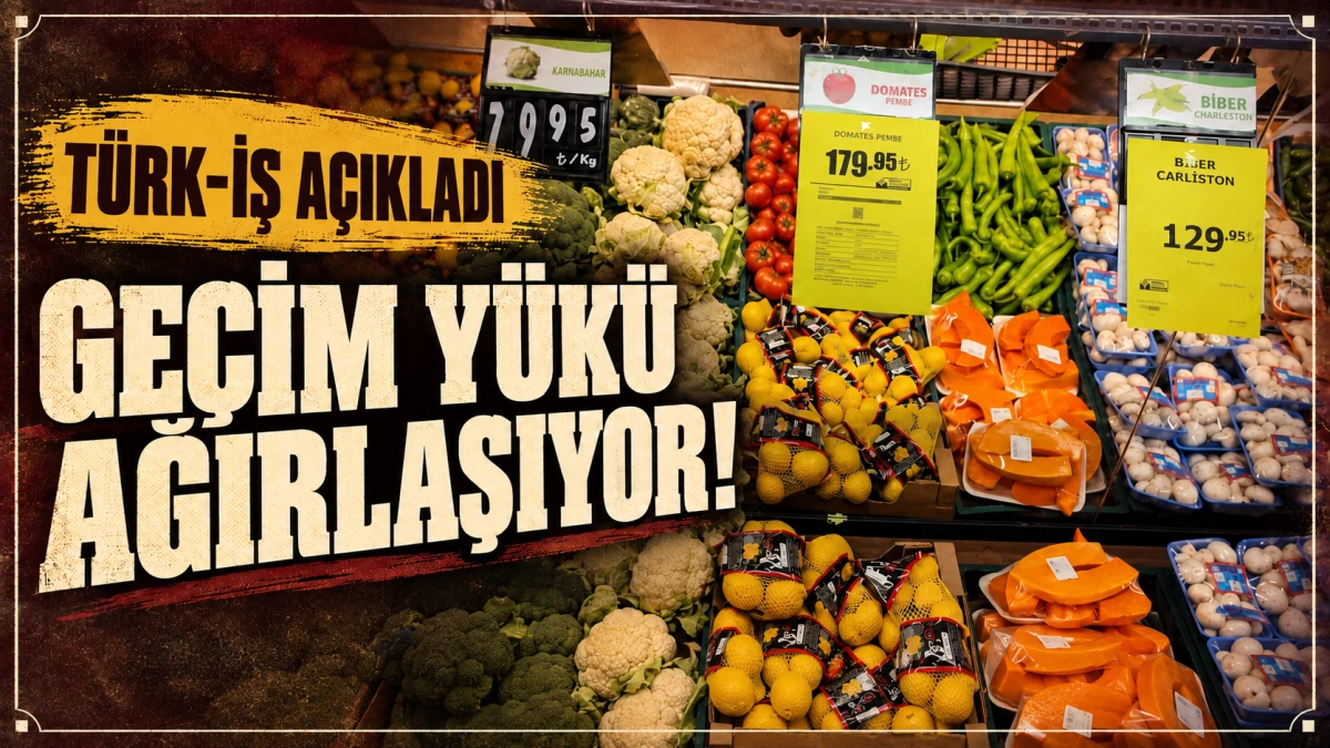 T&uuml;rk-İş a&ccedil;ıkladı: Yoksulluk sınırı 123 bin 130 liraya &ccedil;ıktı