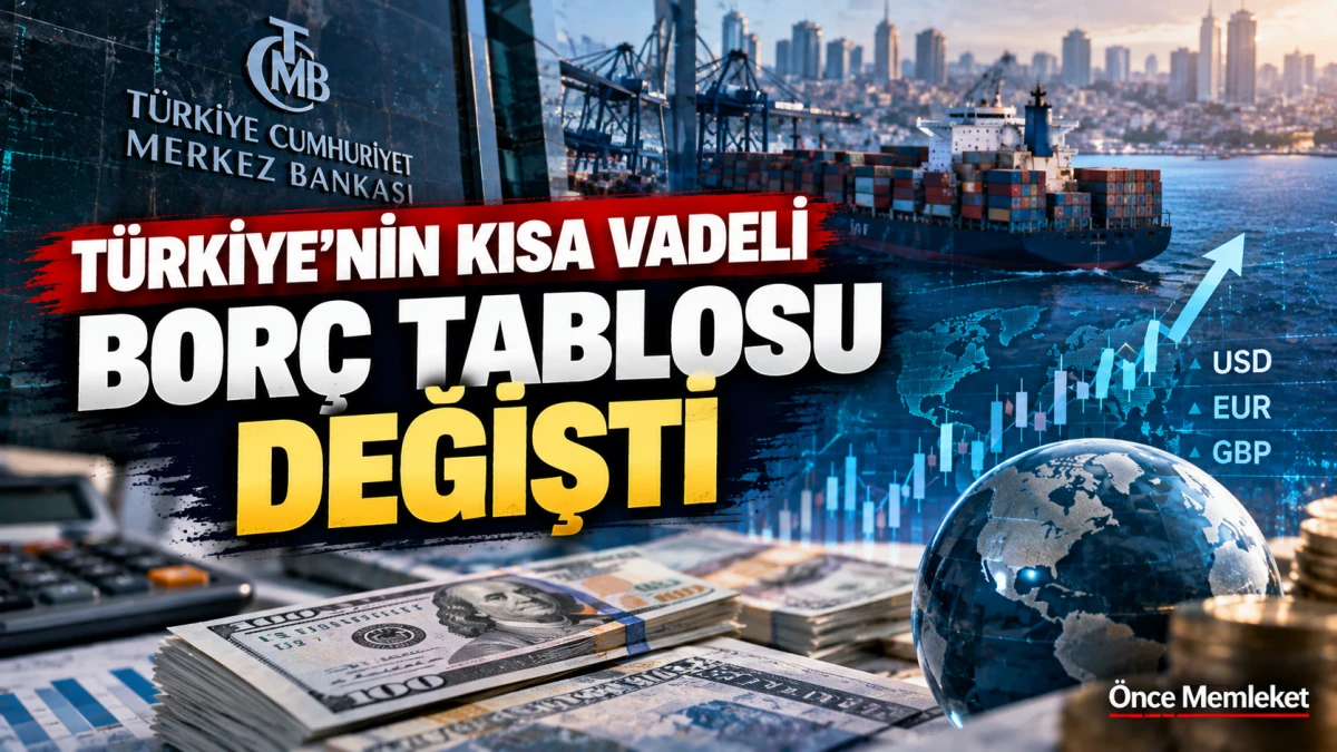 T&uuml;rkiye'nin kısa vadeli dış borcu arttı: Bir ayda y&uuml;zde 3,8 y&uuml;kseldi